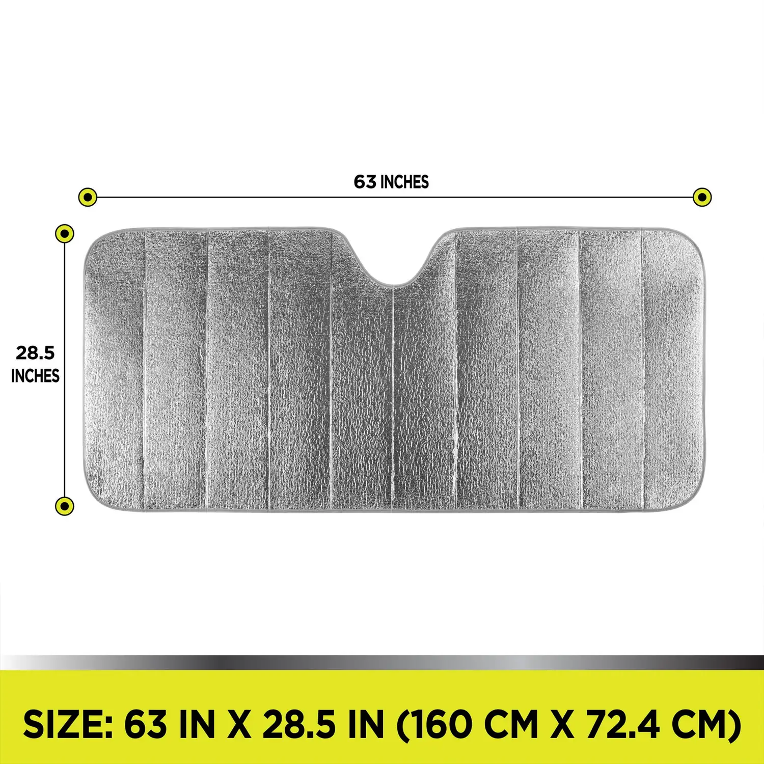 Auto Drive Lightweight Silver Accordion Sunshade 1 Pack - Görsel 3